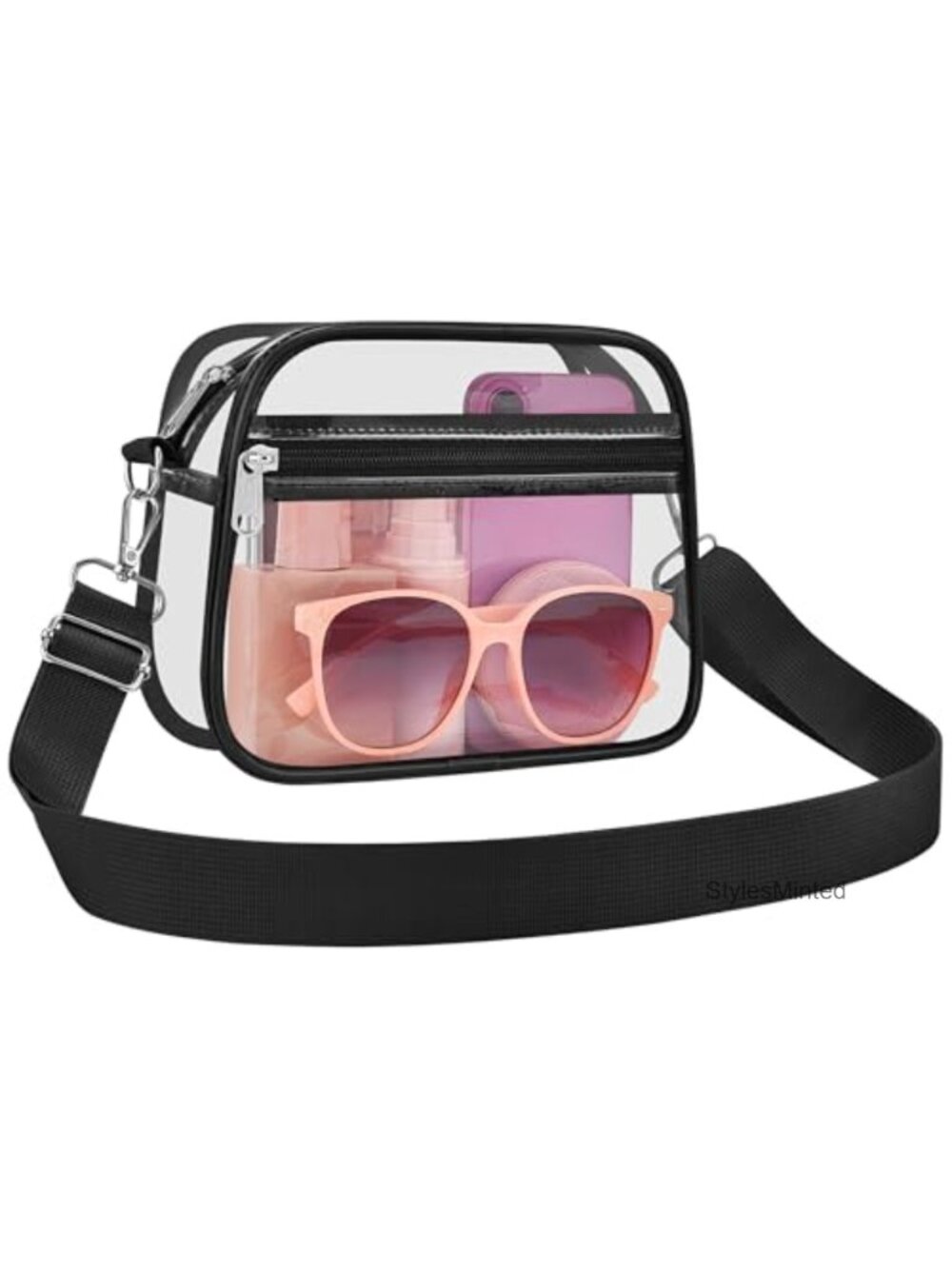 Clear Crossbody Bag Stadium Approved Concert Festival Purse with Adjustable